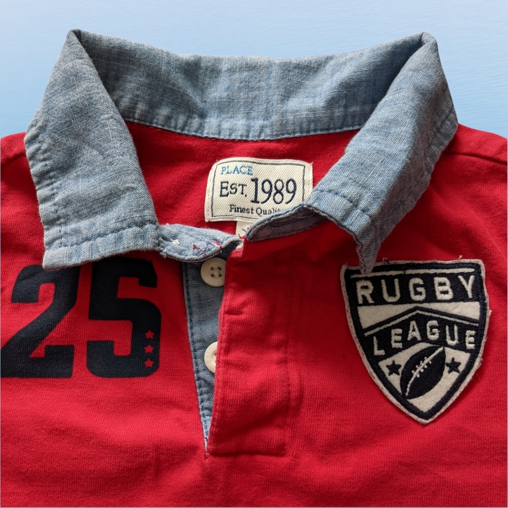 Toddle Boy  Long Sleeve Collared Top 2 Piece Bundle Size 3T - Picture 3 of 5